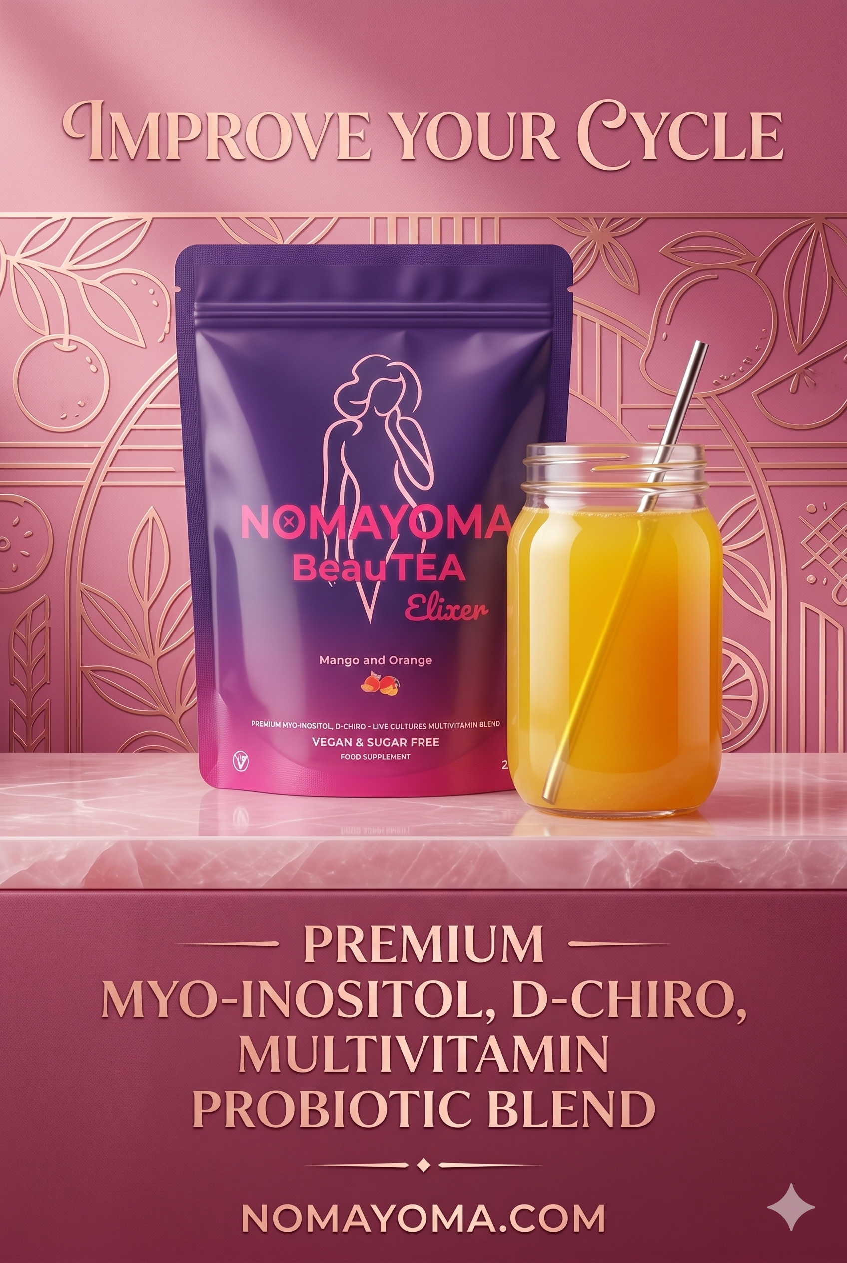 BeauTEA Elixir: Myo-Inositol Fertility & Wellness Blend (1 month supply)